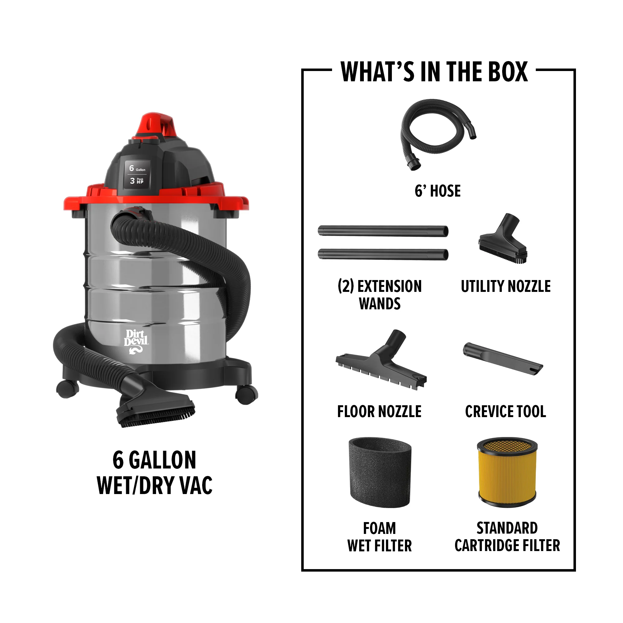 6 Gallon Wet/Dry Vacuum - Image 7