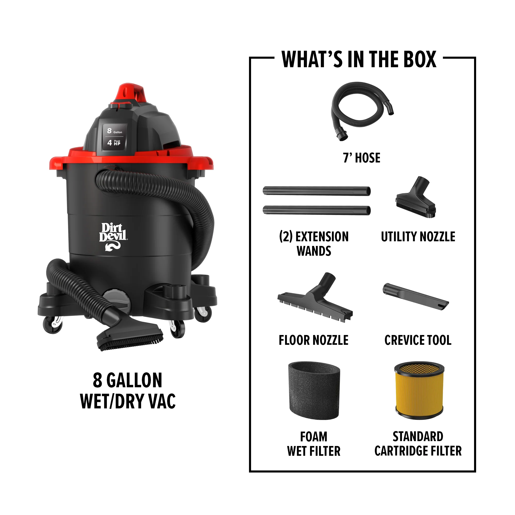 8 Gallon Wet/Dry Vacuum - Image 8